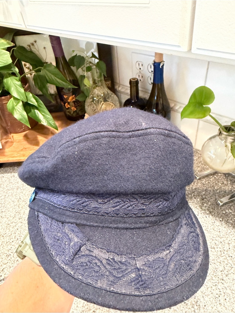 Aegean Greek Fisherman's Cap Made In Greece 85% Wool 15% Nylon 59-7 ⅜